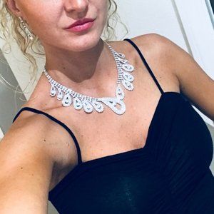 NS21 | Luxury Wedding Statement Necklace Set